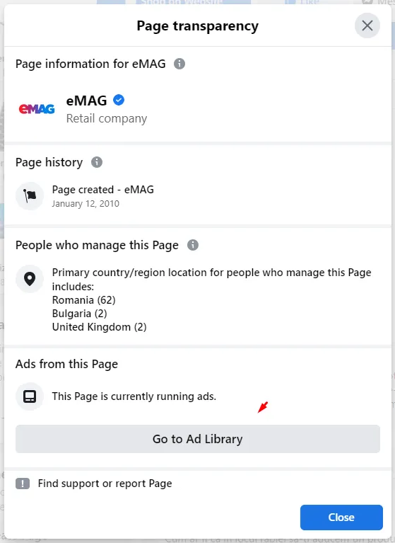 pagina facebook emag