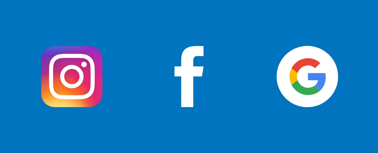 Logourile Instagram, Facebook și Google