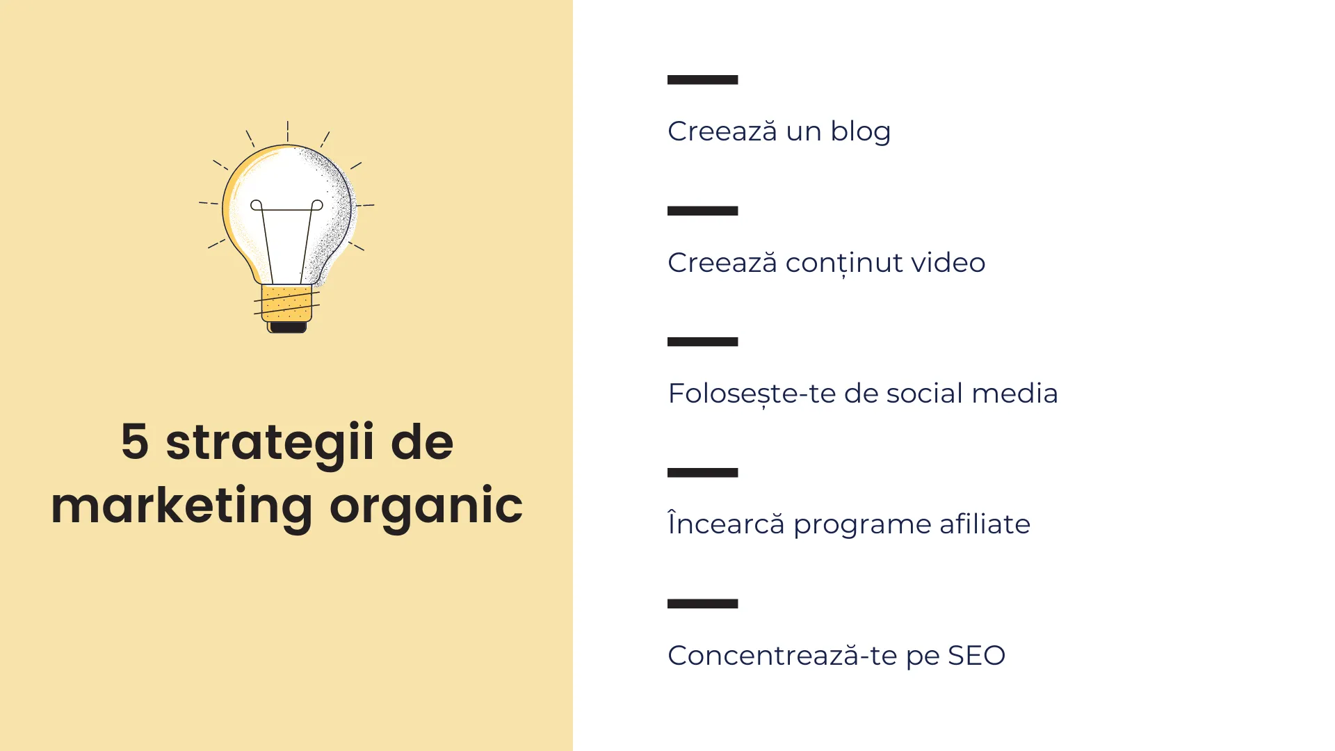 strategii de marketing organic