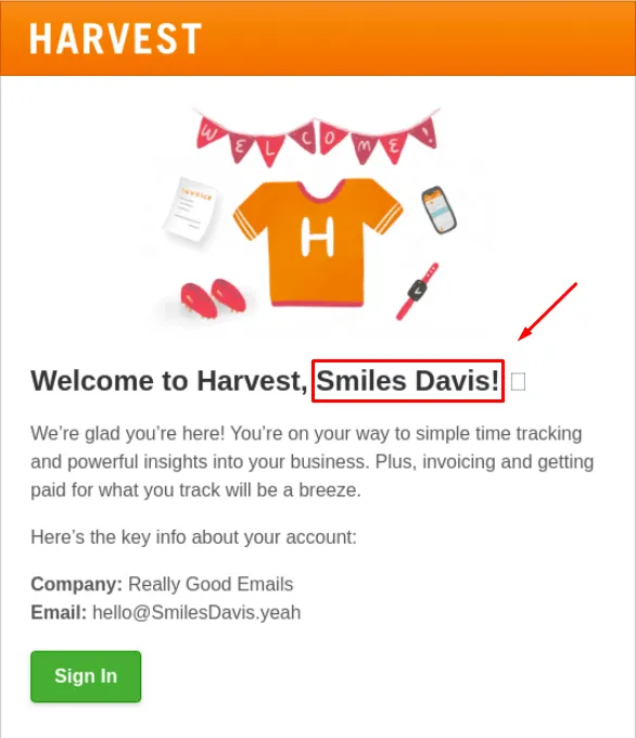 welcome email personalizare
